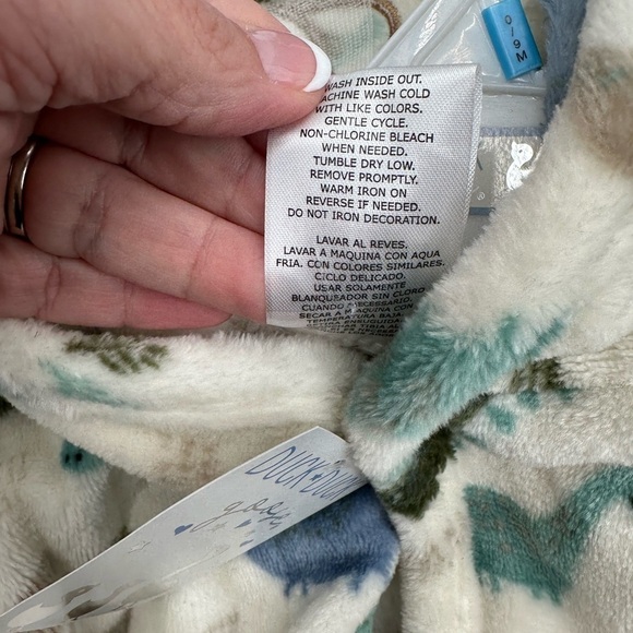 BABY BOY Cuddle Time Blanket and Duck Duck Robe 0-9 MTHS - Picture 8 of 15